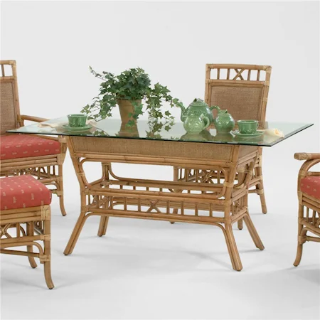 Rectangular Dining Table with Pedestal